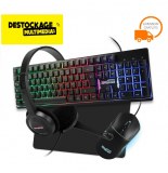 Clavier Souris Casque Micro Gamer Tapis de Souris