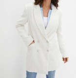 2,90 € par pièce, stock mixte de blazers pour femmes en simili cuir, adapté pour les sa...