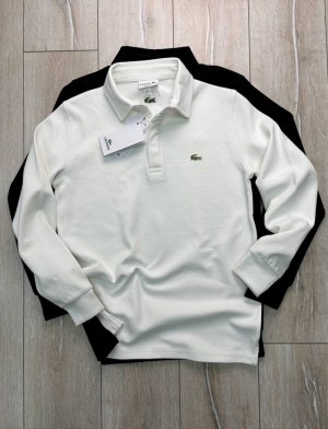 Sweat-shirt zippé col montant en interlock Lacoste