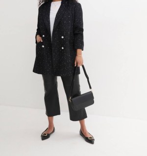 2,90 € par pièce, stock mixte de blazers pour femmes en simili cuir, adaptés aux saison...