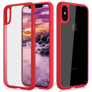 Destockage Coque en silicone bi matière contour couleurs pour Apple iPhone