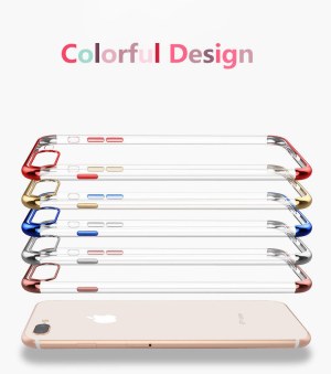 Destockage Coque/bumper antichocs en silicone flexible transparent pour iPhone