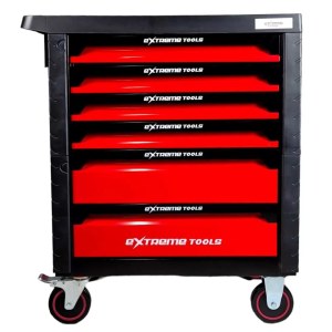 SERVANTE D'ATELIER EXTREME TOOLS 6/4 ROUGE 162 OUTILS