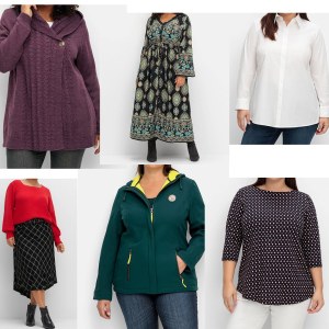 Vêtements pour femmes de la marque Sheego, mix de grandes tailles