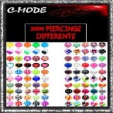 LOT 2000 PIERCINGS DIFFERENTS - 200.00 EURO TTC