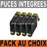 Lot de 4 cartouches noir compatibles Epson T1811