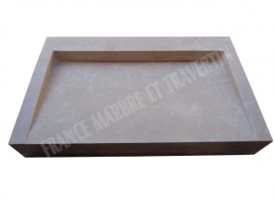 Travertin Classique Beige Évier Design 90x50 cm