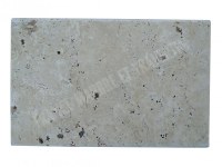 Travertin Beige Couvertine Goutte d'eau 40,6x61 cm