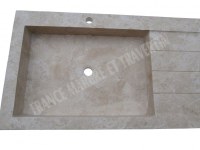 Travertin Classique Beige Évier 100x50 cm