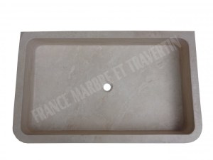 Travertin Classique Beige Évier 100x60 cm