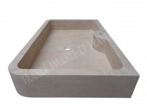 Travertin Classique Beige Évier 100x60 cm