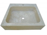 Travertin Classique Beige Evier 55x50 cm