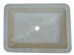 Travertin Classique Beige Evier 60x45 cm