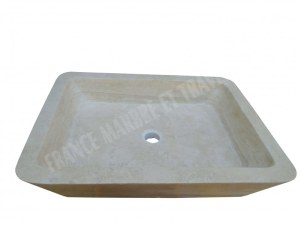 Travertin Classique Beige Evier 60x45 cm