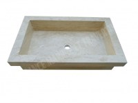 Travertin Classique Beige Evier 65x40 cm