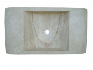 Travertin Classique Beige Evier 80x40 cm