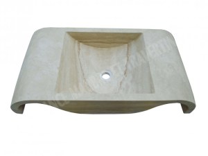 Travertin Classique Beige Evier 80x40 cm