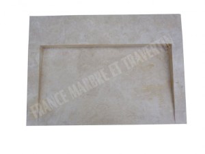 Travertin Classique Beige Évier Design 50x70 cm