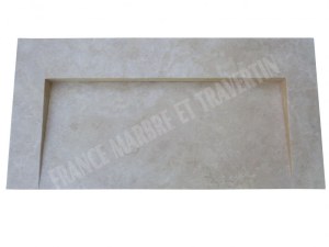 Travertin Classique Beige Évier Design 100x50 cm