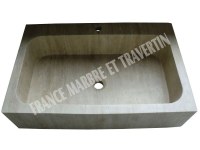 Travertin Classique Beige Évier 70x45 cm