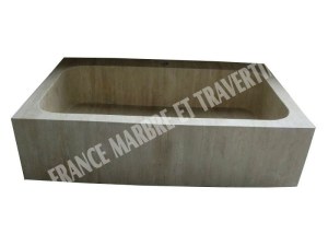 Travertin Classique Beige Évier 70x45 cm