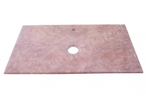 Travertin Rose Plan Vasque 100x60 cm