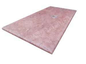 Travertin Rose Plan Vasque 100x60 cm