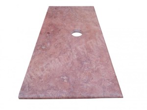 Travertin Rose Plan Vasque 100x60 cm