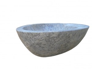 Travertin Silver Vasque Canette 60x45 cm