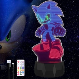 Lampe 3D multicolors Sonic